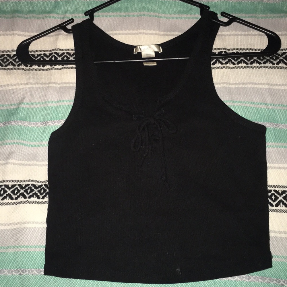 Crop top with ribbon